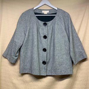 Michael Kors Gray Blazer with Black Buttons